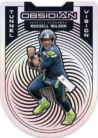 2021 Panini Obsidian Football NFL Cards Tunnel Vision Electric Etch Contra Russell Wilson