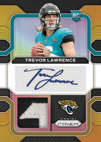 2021 Panini Prizm Football NFL Cards Rookie Patch Autographs Trevor Lawrence RC RPA