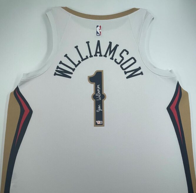 Zion Williamson Authentic Signed New Orleans Pelicans Nike Association Edition 2020 Jersey [Fanatics COA B192662]