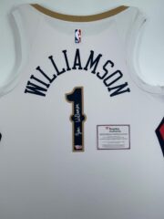 Zion Williamson Authentic Signed New Orleans Pelicans Nike Association Edition 2020 Jersey Fanatics COA B192662 2