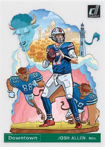 2021 Clearly Donruss Football Downtown