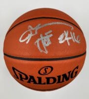 Allen Iverson Philadelphia 76ers Authentic Signed Spalding Silver Series Basketball w Silver Signature WC 25056 1