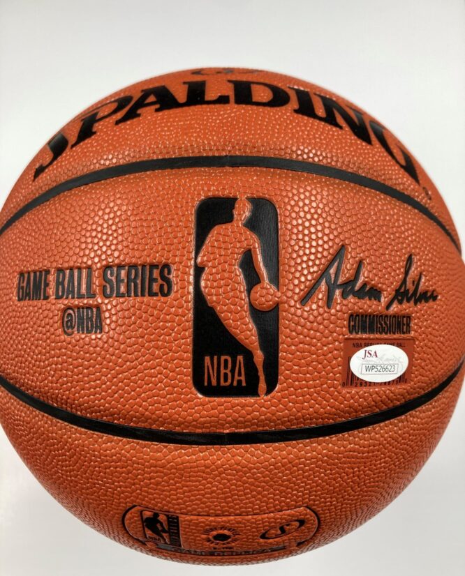 Joe Dumars Detroit Pistons Authentic Signed Spalding Basketball w Black Signature WP 526623 2