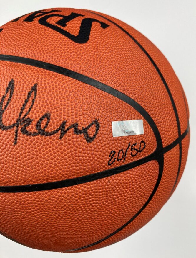 Lenny Wilkens Seattle Supersonics Authentic Numbered Signed Spalding Basketball w Black Signature 2050 PA 61476 3