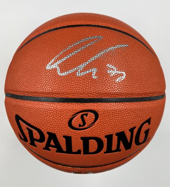 Luka Doncic Dallas Mavericks Authentic Signed Brown Spalding Game Ball Series Basketball w Silver Signature A 709603 1
