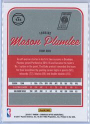 Mason Plumlee Panini Donruss Optic Basketball 2016 17 Base 134 2