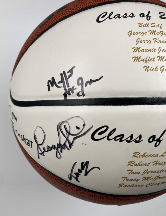 Nick Galis Tracy McGrady Class of 2017 Hall Of Fame Authentic Signed Spalding Basketball w Black Signatures 4
