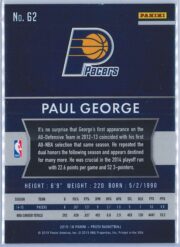 Paul George Panini Prizm Basketball 2015 16 Base 62 2
