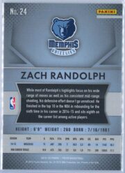 Zach Randolph Panini Prizm Basketball 2015 16 Base 24 2
