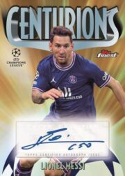 2021 22 Topps Finest UEFA Champions League Cards 1998 Centurions Autograph Lionel Messi
