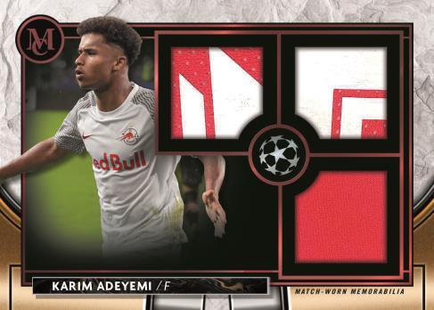 2021 22 Topps Museum Collection UEFA Champions League Cards Single Player Triple Relics Karim Adeyemi