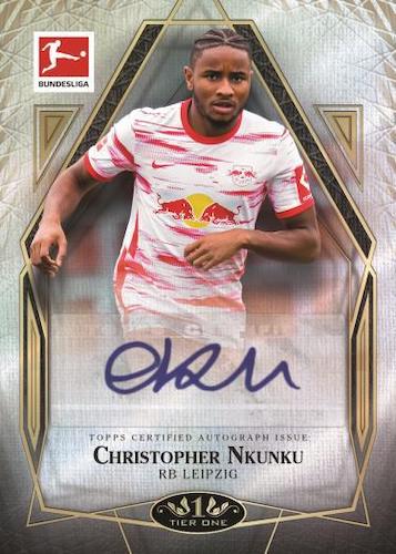 2021 22 Topps Tier One Bundesliga Cards Tier One Autographs Christopher Nkunku