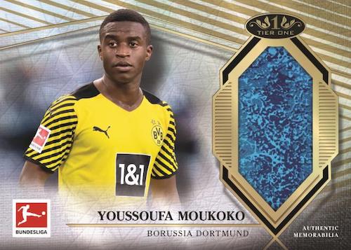 2021 22 Topps Tier One Bundesliga Cards Tier One Balls Youssoufa Moukoko 1