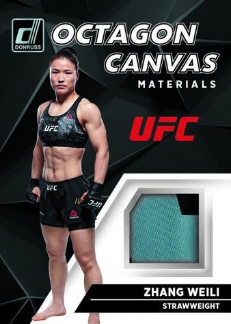 2022 Donruss UFC Cards Octagon Canvas Materials Zhang Weili
