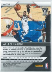 Allen Crabbe Panini Prizm Basketball 2018 19 Base 258 2