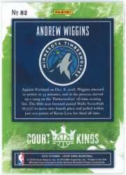 Andrew Wiggins Panini Court Kings Basketball 2018 19 Base 82 2