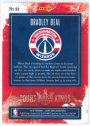 Bradley Beal Panini Court Kings Basketball 2018 19 Base 21 2
