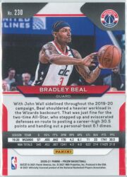 Bradley Beal Panini Prizm Basketball 2020 21 Base 230 2