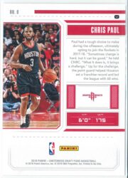 Chris Paul Panini Contenders Draft Picks Basketball 2018 Season Ticket Variation 9 2