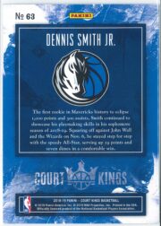 Dennis Smith Jr. Panini Court Kings Basketball 2018 19 Base 63 2