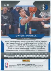 Dwight Powell Panini Prizm Basketball 2020 21 Base 83 2