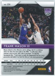 Frank Mason III Panini Prizm Basketball 2018 19 Base 231 2