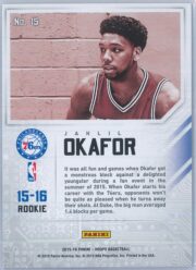 Jahlil Okafor Panini Hoops Basketball 2015 16 Faces Of The Future 15 RC 2