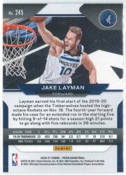 Jake Layman Panini Prizm Basketball 2020 21 Base 245 2