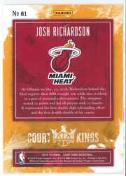 Josh Richardson Panini Court Kings Basketball 2018 19 Base 61 2