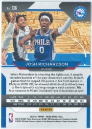 Josh Richardson Panini Prizm Basketball 2020 21 Base 136 2