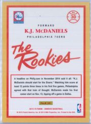 K.J. McDaniels Panini Donruss Basketball 2014 15 The Rookies Swarlorama 30 RC 2
