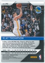 Klay Thompson Panini Prizm Basketball 2018 19 Base 242 2