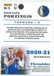 Kristaps Porzingis Panini Chronicles Basketball 2020 21 Base 15 2