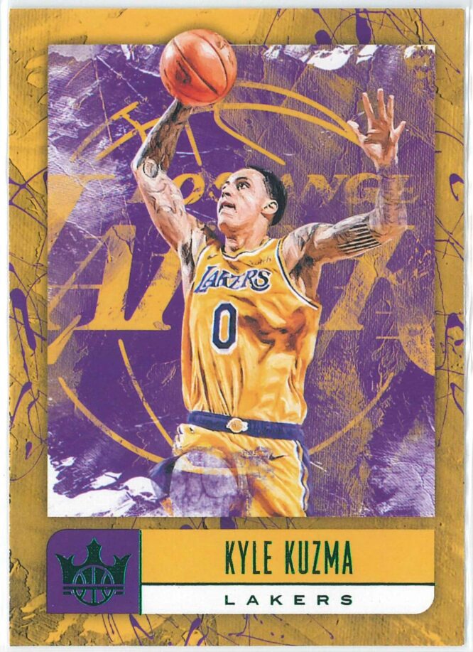 Kyle Kuzma Panini Court Kings Basketball 2018-19 Base Jade #77