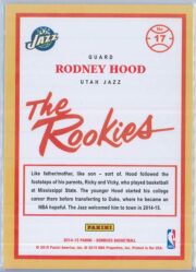 Rodney Hood Panini Donruss Basketball 2014 15 The Rookies 17 RC 2