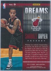 Shabazz Napier Panini Hoops Basketball 2014 15 Dreams 9 RC 2