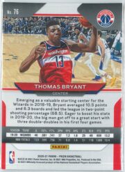 Thomas Bryant Panini Prizm Basketball 2020 21 Base 76 2