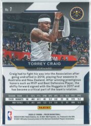 Torrey Craig Panini Prizm Basketball 2020 21 Base 7 2