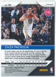 Zaza Pachulia Panini Prizm Basketball 2018 19 Base Silver Prizm 192 2