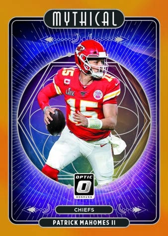 2021 Donruss Optic Football NFL Cards Mythical Gold Patrick Mahomes Hobby Exclusive
