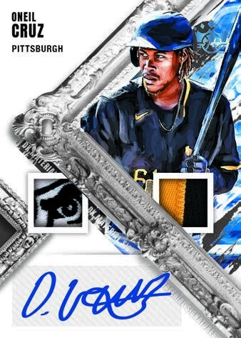 2022 Panini Diamond Kings Baseball Cards DK Material Signatures Oneil Cruz RC autograph