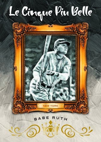 2022 Panini Diamond Kings Baseball Cards Le Cinque Piu Belle Babe Ruth 1