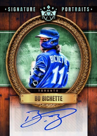 2022 Panini Diamond Kings Baseball Cards Signature Portraits Bo Bichette autograph