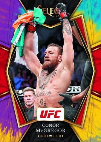 2022 Panini Select UFC Cards Base Premier Level Tie Dye Prizms Conor McGregor Hobby exclusive