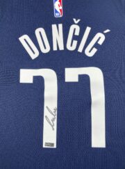 Luka Doncic Authentic Signed Dallas Mavericks Jordan Brand Navy Blue Swingman Jersey PA 64409 3