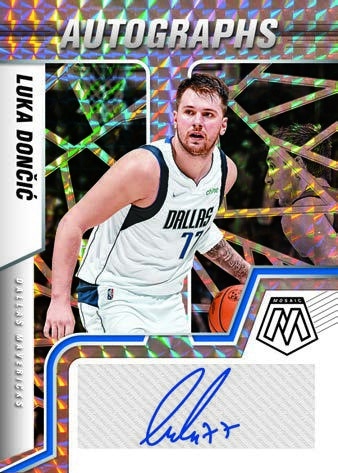 2021 22 Panini Mosaic Basketball NBA Cards Autographs Mosaic Luka Doncic