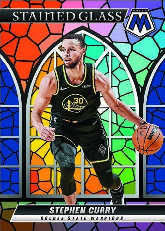 2021 22 Panini Mosaic Basketball NBA Cards Stained Glass Stephen Curry 1