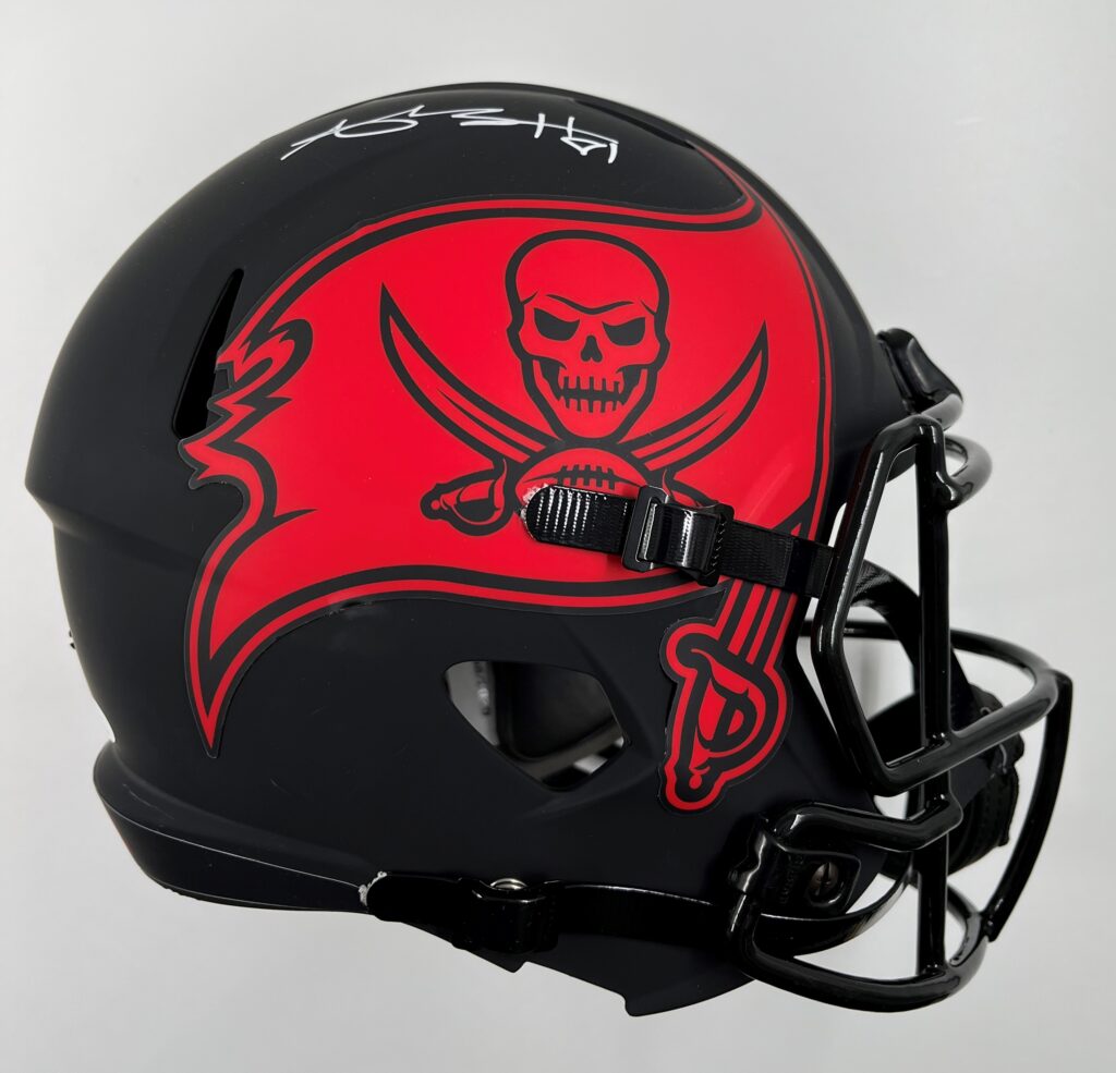 Antonio Brown Antonio Brown Signed Tampa Bay Buccaneers Eclipse Full Size Speed Replica Helmet JSA WIT100306 3