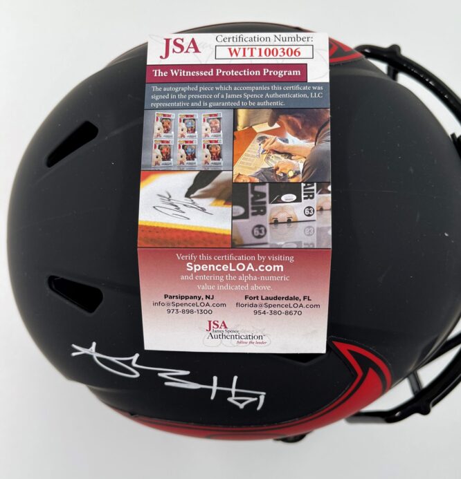 Antonio Brown Antonio Brown Signed Tampa Bay Buccaneers Eclipse Full Size Speed Replica Helmet JSA WIT100306 5