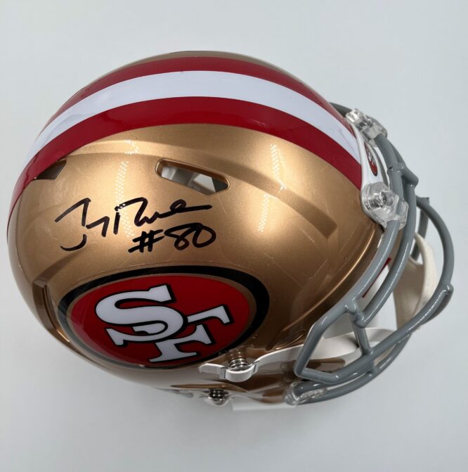 Jerry Rice Jerry Rice Signed San Francisco 49ers Full Size Speed Proline Helmet  [BAS WF02026]